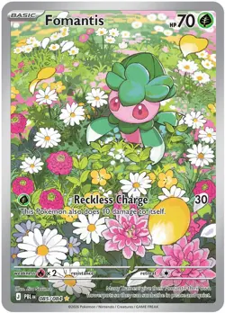 Fomantis 085/084 Pokemon TCG Pitch Black Illustration Rare English - NM - Image 1