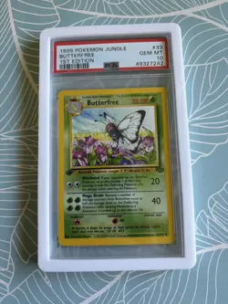 1999 Pokemon Butterfree, 1st Edition Jungle #33/64, PSA 10 Gem Mint - Image 1