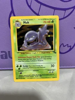 Pokemon TCG Muk Fossil Holo Card 13/62 - Image 1