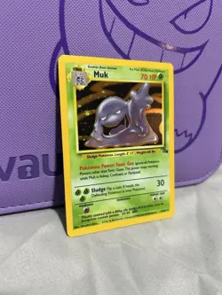 Pokemon TCG Muk Fossil Holo Card 13/62 - Image 2