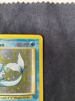 Pokemon TCG Vaporeon Jungle 12/64 Holo Unlimited Holo Rare - Image 3