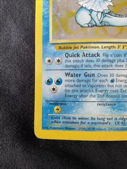 Pokemon TCG Vaporeon Jungle 12/64 Holo Unlimited Holo Rare - Image 4