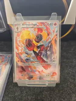 Armarouge 086/084 Pokemon Pitch Black Illustration Rare Full Art Holo NM - Image 1