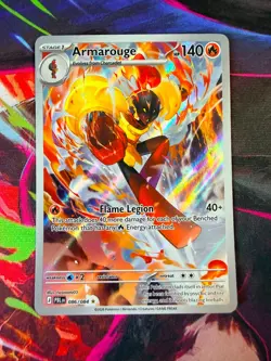 Pokemon Armarouge 086/084 Illustration Rare IR Pitch Black Holo Near Mint/MINT - Image 1