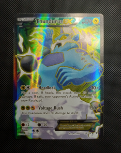 Pokemon TCG Thundurus EX 98/108 Roaring Skies Ultra Rare Holo English 2015 - Image 1