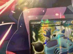 Pokemon TCG Thundurus EX Roaring Skies 98/108 Full Art Ultra Rare - Image 3