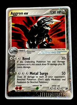 Aggron ex 95/100 MP Pokemon TCG ex Sandstorm Vintage Card - Image 1