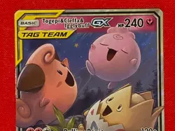 Togepi & Cleffa & Igglybuff GX Holo 143/236 SM - Cosmic Eclipse Pokemon Card NM - Image 3