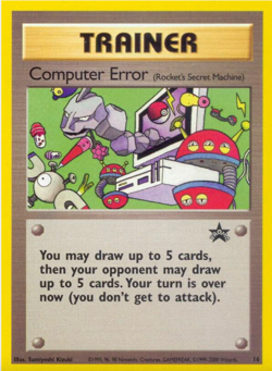 Computer Error (Rocket's Secret Machine) 16/53 Wotc Promo Vintage Pokemon Card - Image 1