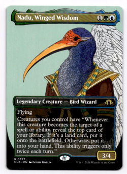 Nadu, Winged Wisdom (Borderless) Modern Horizons 3 - MTG NM 377 - Image 1