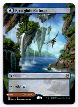 Riverglide Pathway (Borderless) Zendikar Rising - MTG NM 289 - Image 1