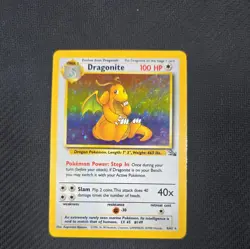Dragonite 4/62 Holo Rare Fossil Pokemon Unlimited LP - Image 1