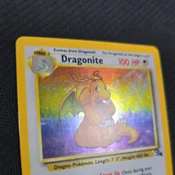 Dragonite 4/62 Holo Rare Fossil Pokemon Unlimited LP - Image 3