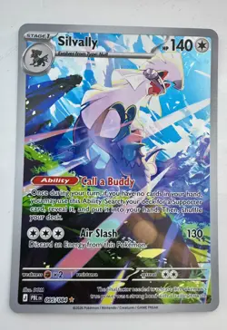 Silvally IR 095/084 Pitch Black ME05 Illustration Rare Pokemon Card NM - Image 1