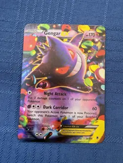 Pokemon Card Gengar EX 34/119 XY Phantom Forces Ultra Rare Holo 170 HP English - Image 1