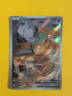 Espurr 095/088 Illustration Rare Perfect Order Rare Pokemon Card - Image 1