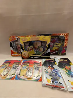 Pokemon TCG Sealed Box Lot: Crown Zenith, Infernape V, Electrode V & Blisters - Image 4