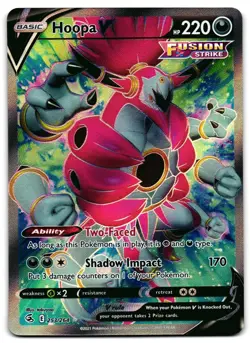 Hoopa V 253/264 - 🌊 Fusion Strike Ultra Rare Pokemon TCG 🖤 - LP - Image 1