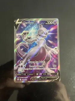 💎Pokemon Mewtwo V SWSH229 Black Star Promo Full Art NM!💎 - Image 1