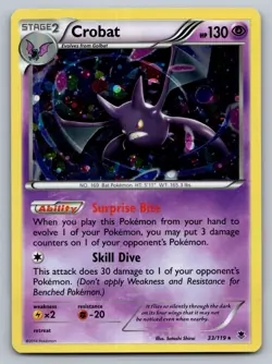 Crobat 33/119 Rare Phantom Forces Pokemon Lightly Played - Image 1