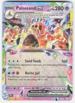 Pokemon tcg SV08: Surging Sparks Palossand ex Near Mint or Better - Image 1
