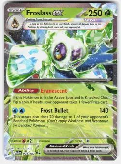 Pokemon tcg SV04: Paradox Rift Froslass ex Near Mint or Better - Image 1