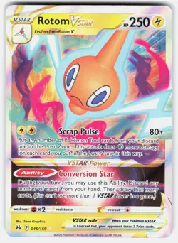Pokemon tcg SWSH: Crown Zenith Rotom VSTAR Near Mint or Better - Image 1