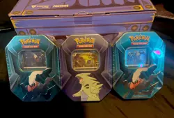 Pokemon TCG Triple Whammy Collector Sealed Tins LOT OF 3!🔥 - Image 1