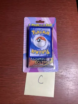 Pokemon TCG Sun & Moon Cosmic Eclipse Sealed Booster Pack - Single Pack C - Image 1