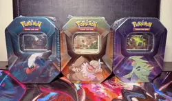 *SEALED* Pokemon TCG Triple Whammy Tin Darkrai Slaking Tyranitar 3 Tin Lot - Image 1
