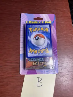 Pokemon TCG Sun & Moon Cosmic Eclipse Sealed Booster Pack - Single Pack B - Image 1