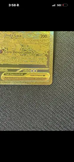 Pokemon Mega Zygarde EX 124/088 Gold Full Art Foil HP 310 perfect order SPA 2026 - Image 5