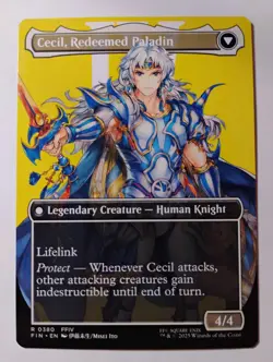 Cecil Dark Knight-Magic: The Gathering Final Fantasy Borderless Card 380 - Image 2