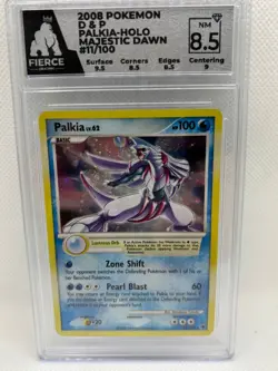 2008 Pokemon D&P Palkia Holo Majestic dawn #11 grade 8.5 by Fierce Grading - Image 1