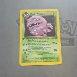 Pokemon - Dark Weezing 31/82 Rare Team Rocket Pokemon 1st Edition LP - Image 1