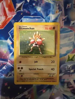 Hitmonchan Holo Pokemon Card 7/102 Base Set - Image 1