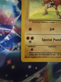 Hitmonchan Holo Pokemon Card 7/102 Base Set - Image 4