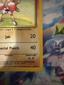 Hitmonchan Holo Pokemon Card 7/102 Base Set - Image 5