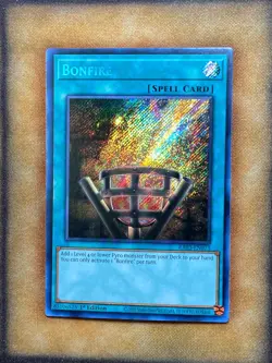 Yugioh Bonfire RA03-EN073 Secret Rare 1st Ed NM - Image 1