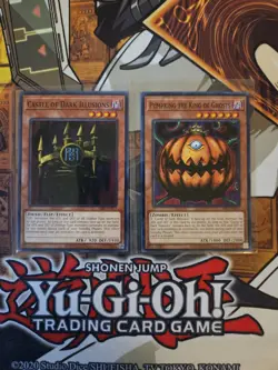 YUGIOH PUMPKING THE KING OF GHOSTS + CASTLE OF DARK ILLUSIONS MRD COMMON 2020 NM - Image 1