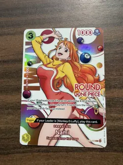 One Piece TCG Round 1 English Promo Nami ST29-008 Ships Next Day - Image 1