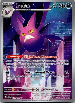 Crobat 093/086 Holo Illustration Rare Chaos Rising Pokemon Near Mint - Image 1