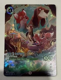 Enchanted Tod & Copper Best of Friends NM Disney Lorcana Attack Vine Emerald - Image 1