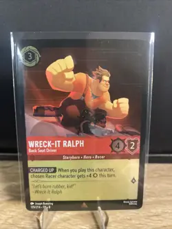 "Wreck-It Ralph - Back Seat Driver" 135/204 Reign of Jafar Disney Lorcana FOIL - Image 1