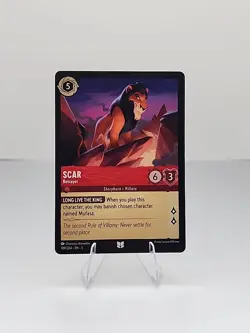 Disney Scar Betrayer 109/204 Character Regular English The Lion King Lorcana TCG - Image 1