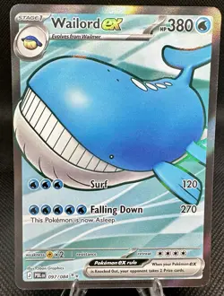 Wailord ex - 097/084 - Ultra Rare - Pitch Black - NM/M - Pokemon Card - Image 1
