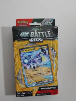 pokemon miraidon ex battle deck 60 card deck box damaged - Image 1
