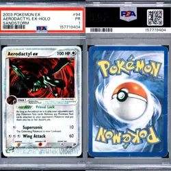 🔥 PSA 1 POOR AERODACTYL EX HOLO RARE | EX SANDSTORM 94/100 🔥 - Image 1