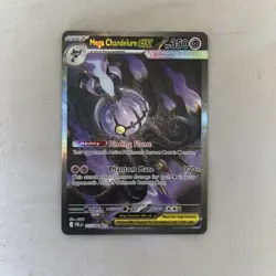 Pokemon TCG Mega Chandelure EX 115/084 Pitch Black SIR Ultra Rare - Image 1