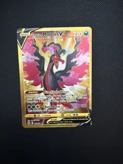 Pokemon TCG: Galarian Moltres V 183/172 Brilliant Stars Gold Secret Rare - Image 1